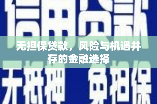金乡无担保贷款，风险与机遇并存的金融选择