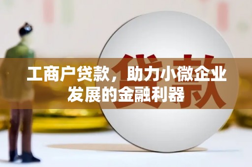 金乡工商户贷款，助力小微企业发展的金融利器
