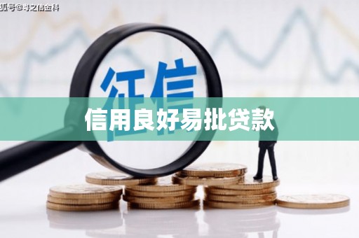 金乡信用良好易批贷款