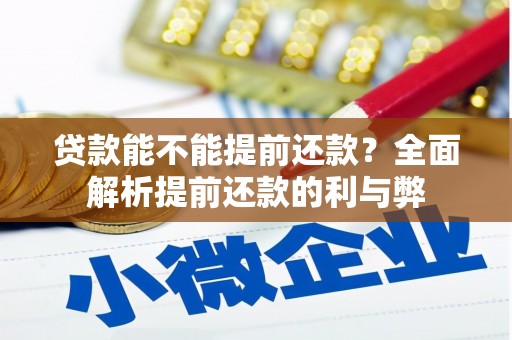 金乡贷款能不能提前还款？全面解析提前还款的利与弊