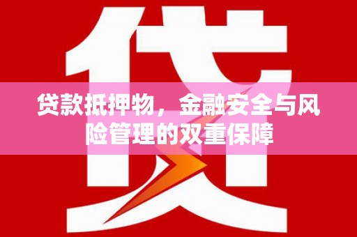 金乡贷款抵押物，金融安全与风险管理的双重保障