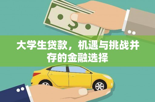金乡大学生贷款，机遇与挑战并存的金融选择