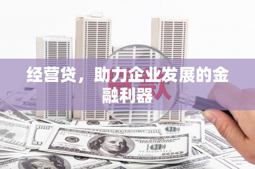 金乡经营贷，助力企业发展的金融利器