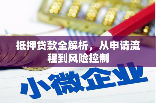金乡抵押贷款全解析，从申请流程到风险控制