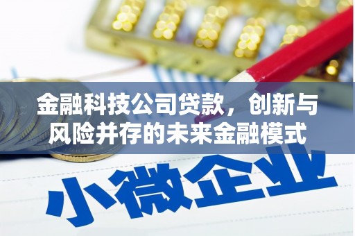 金乡金融科技公司贷款，创新与风险并存的未来金融模式