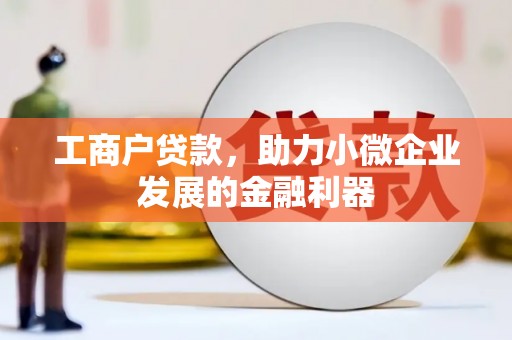 金乡工商户贷款，助力小微企业发展的金融利器