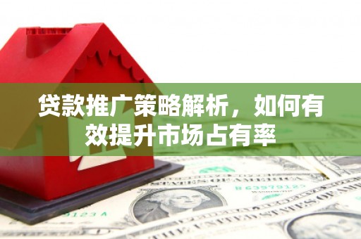金乡贷款推广策略解析，如何有效提升市场占有率