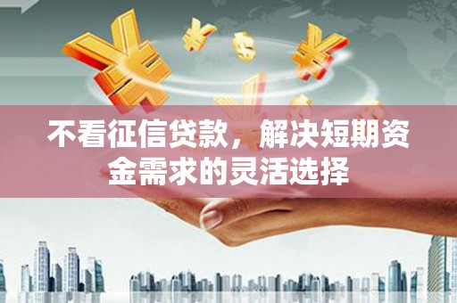 金乡不看征信贷款，解决短期资金需求的灵活选择