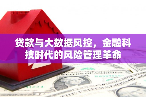 金乡贷款与大数据风控，金融科技时代的风险管理革命