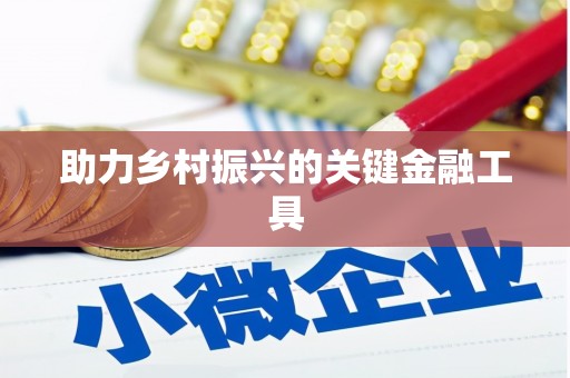 金乡助力乡村振兴的关键金融工具