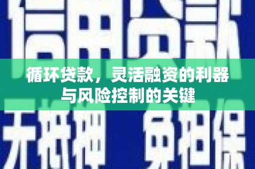 金乡循环贷款，灵活融资的利器与风险控制的关键