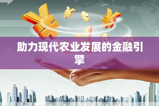 金乡助力现代农业发展的金融引擎