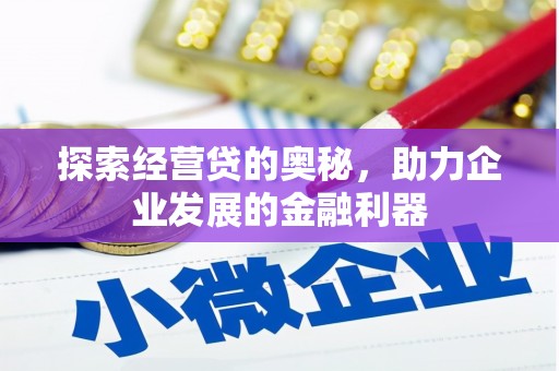 金乡探索经营贷的奥秘，助力企业发展的金融利器