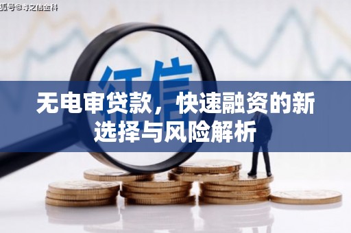 金乡无电审贷款，快速融资的新选择与风险解析
