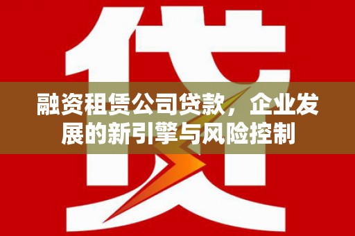 金乡融资租赁公司贷款，企业发展的新引擎与风险控制