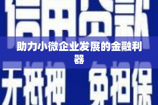 金乡助力小微企业发展的金融利器