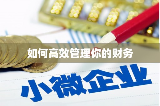 金乡如何高效管理你的财务
