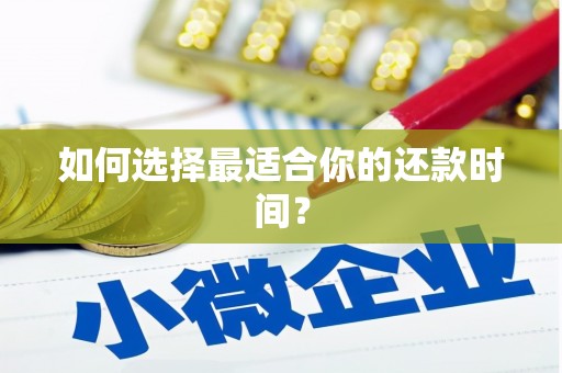金乡如何选择最适合你的还款时间？
