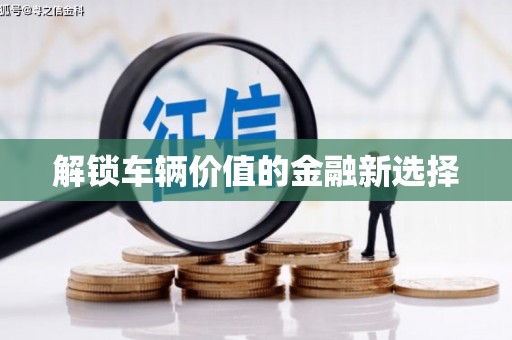 金乡解锁车辆价值的金融新选择