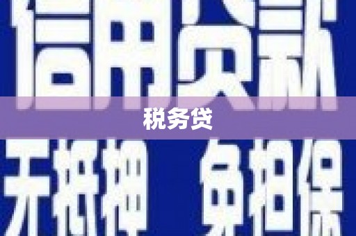 金乡税务贷