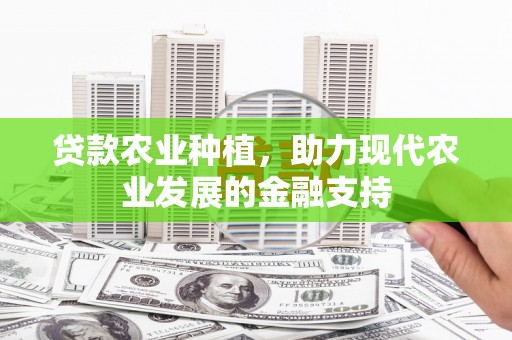 金乡贷款农业种植，助力现代农业发展的金融支持