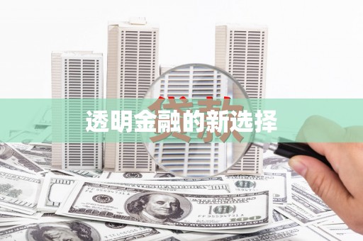 金乡透明金融的新选择