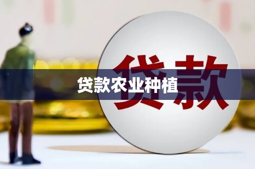 金乡贷款农业种植