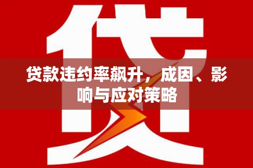 金乡贷款违约率飙升，成因、影响与应对策略