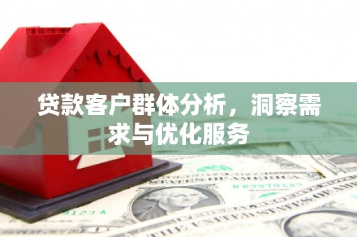 金乡贷款客户群体分析，洞察需求与优化服务